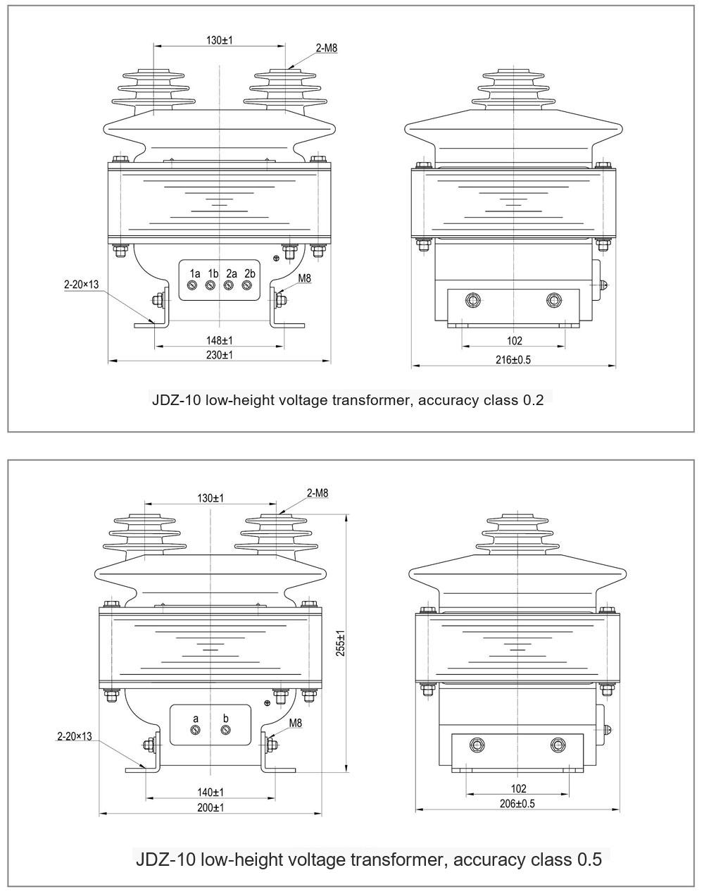 Outline and Installation Dimensions Diagram
