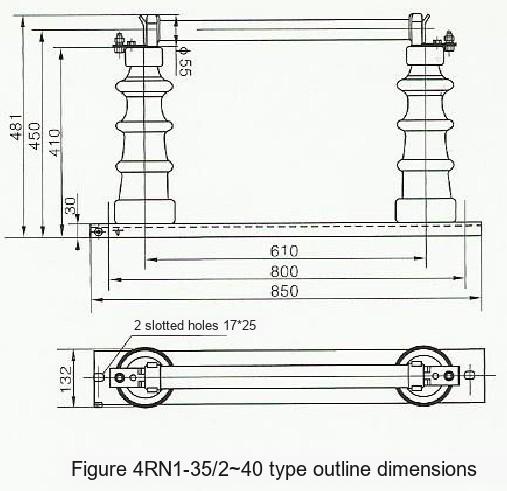RN1-6KV/RN3-10KV Indoor High-voltage Current-limiting Fuse Installation Diagram