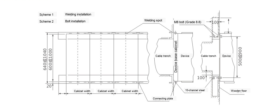MNS Low-voltage Withdrawable Switchgear Installation Diagram