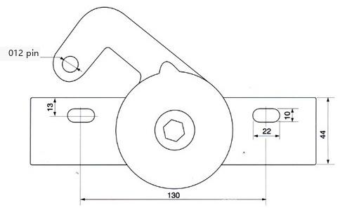 Operating Mechanism Hole Dimension Drawing