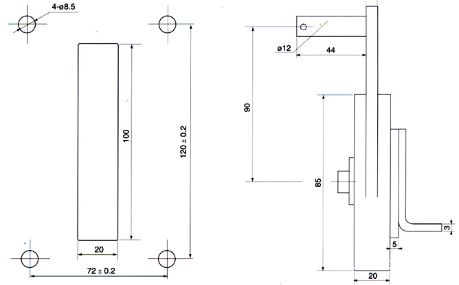 Installation Drawing of Operating Mechanism