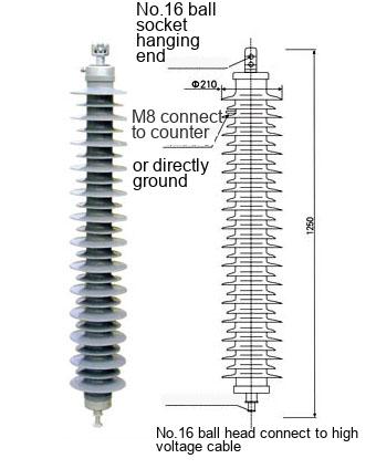 110kV Line Type Zinc Oxide Arrester 110kV Line Type Zinc Oxide Arrester