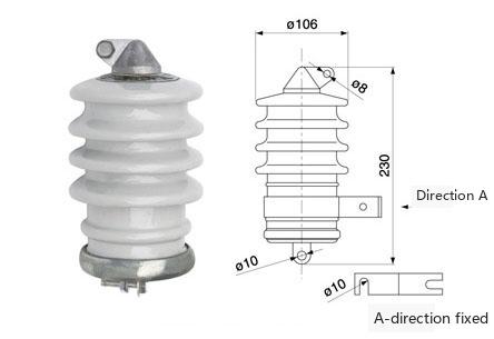 Porcelain Housing Station Type Zinc Oxide Arrester Porcelain Housing Station Type Zinc Oxide Arrester Outline Dimensions