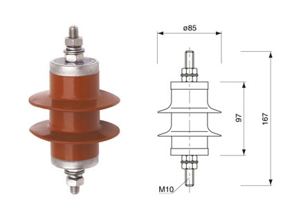HY5WS-5/15 Distribution Type Zinc Oxide Arrester Appearance