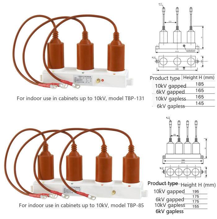 TBP-B-12.7/131J Three-phase Combination Arrester Application Scenario