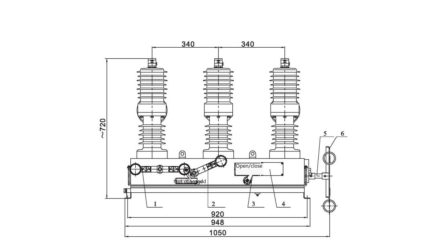 Circuit Breaker with Isolating Switch Structure Diagram