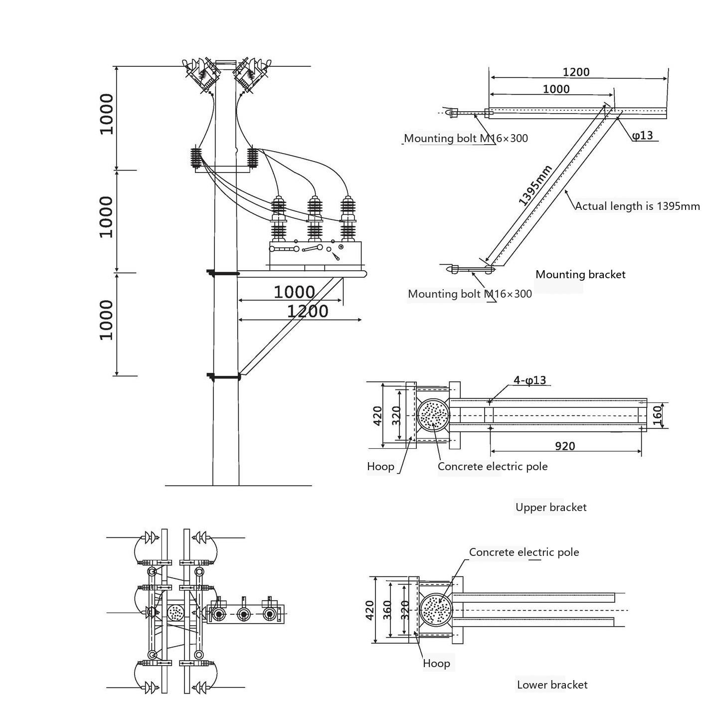 Single-pole Installation Diagram